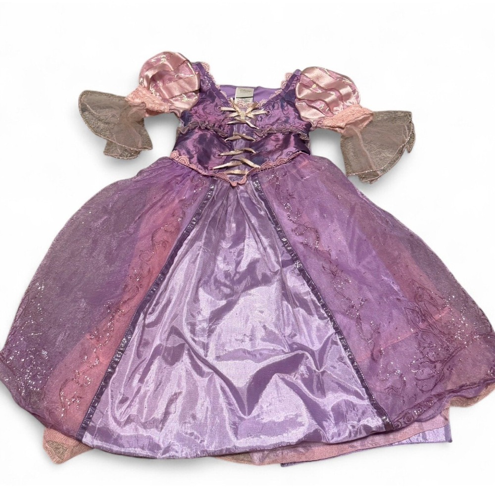Disney Store Rapunzel Dress XS 4 Purple Princess Costume Girls Tangled